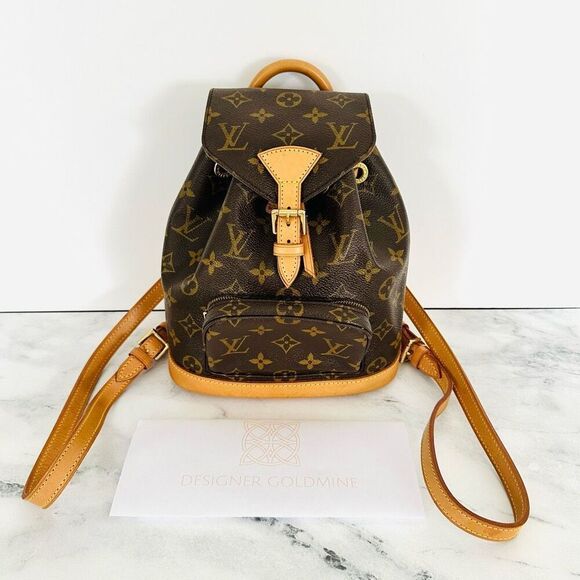 Authentic Louis Vuitton Montsouris PM Backpack good condition vintage - Picture 1 of 17
